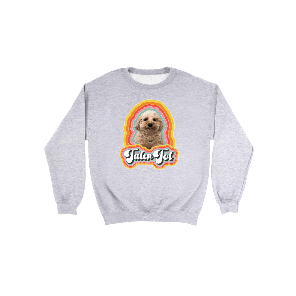 Retro "Fan Behavior" Custom Pet Portrait Crewneck Sweatshirt