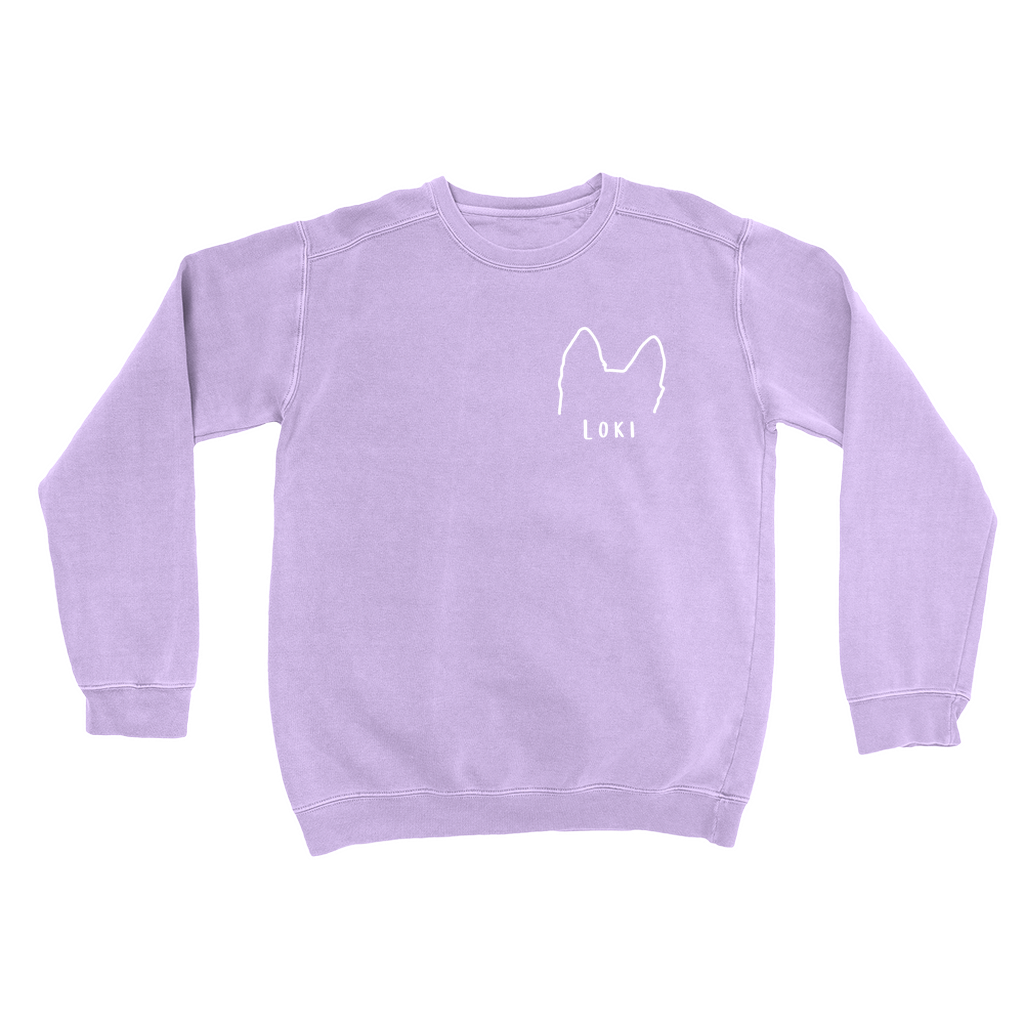 Custom Pet Silhouette Portrait Sweatshirt