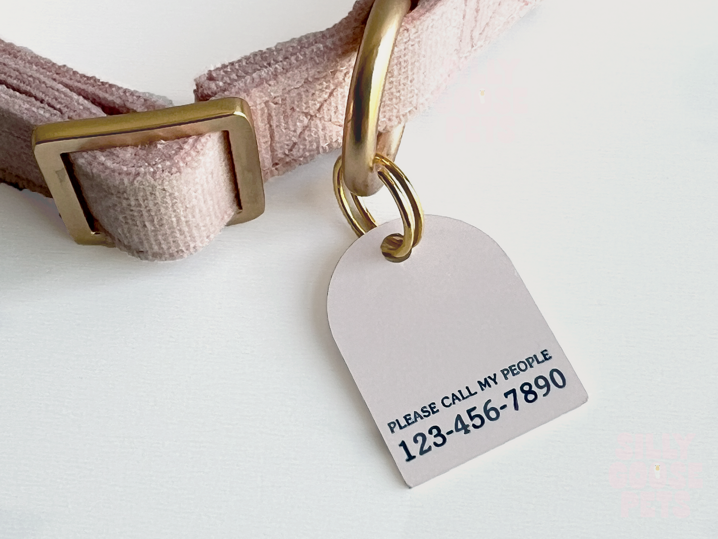 Arch Terrazzo Modern Pet ID Tag