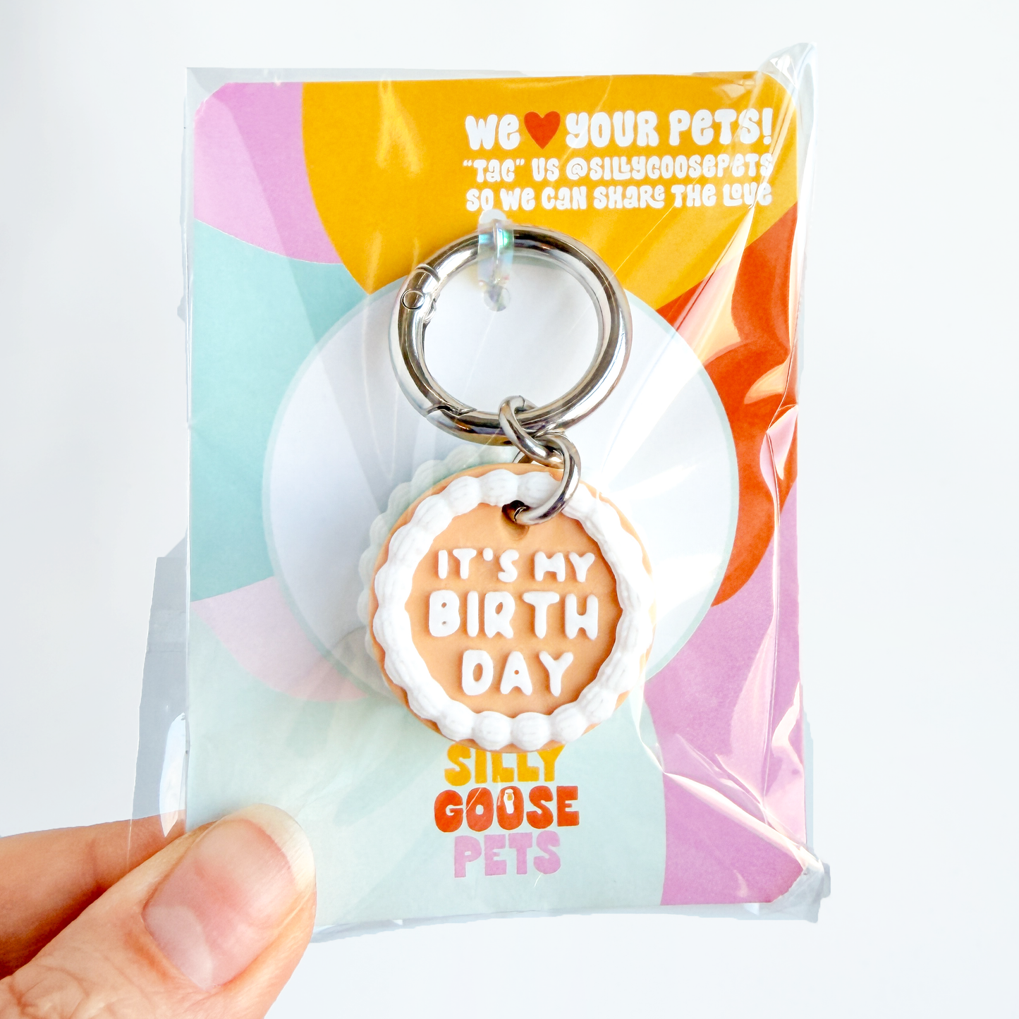 Vintage Birthday Cake Pet Tag – “It’s My Birthday”