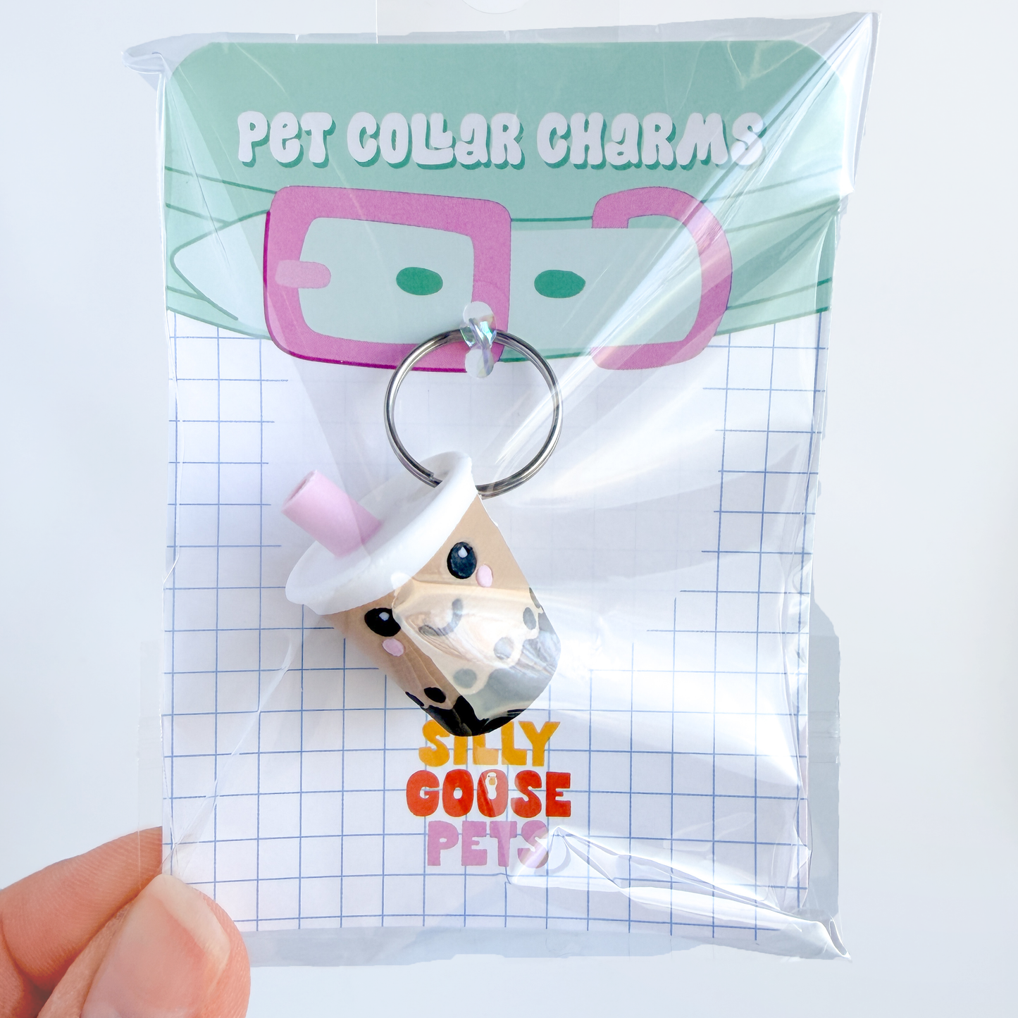 Boba Tea Collar Charm