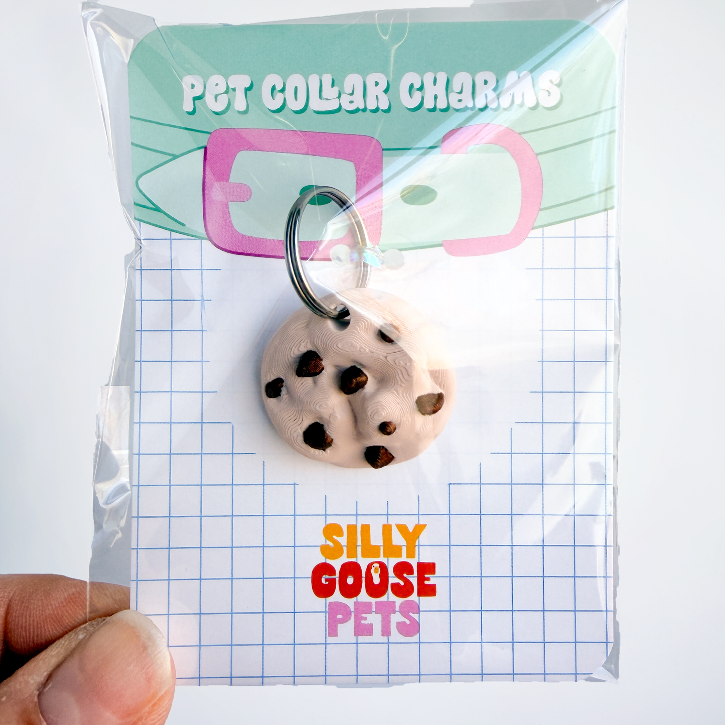 Chocolate Chip Cookie Pet Collar Charm