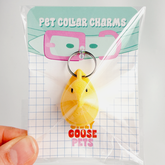 Marshmallow Chick Collar Charm