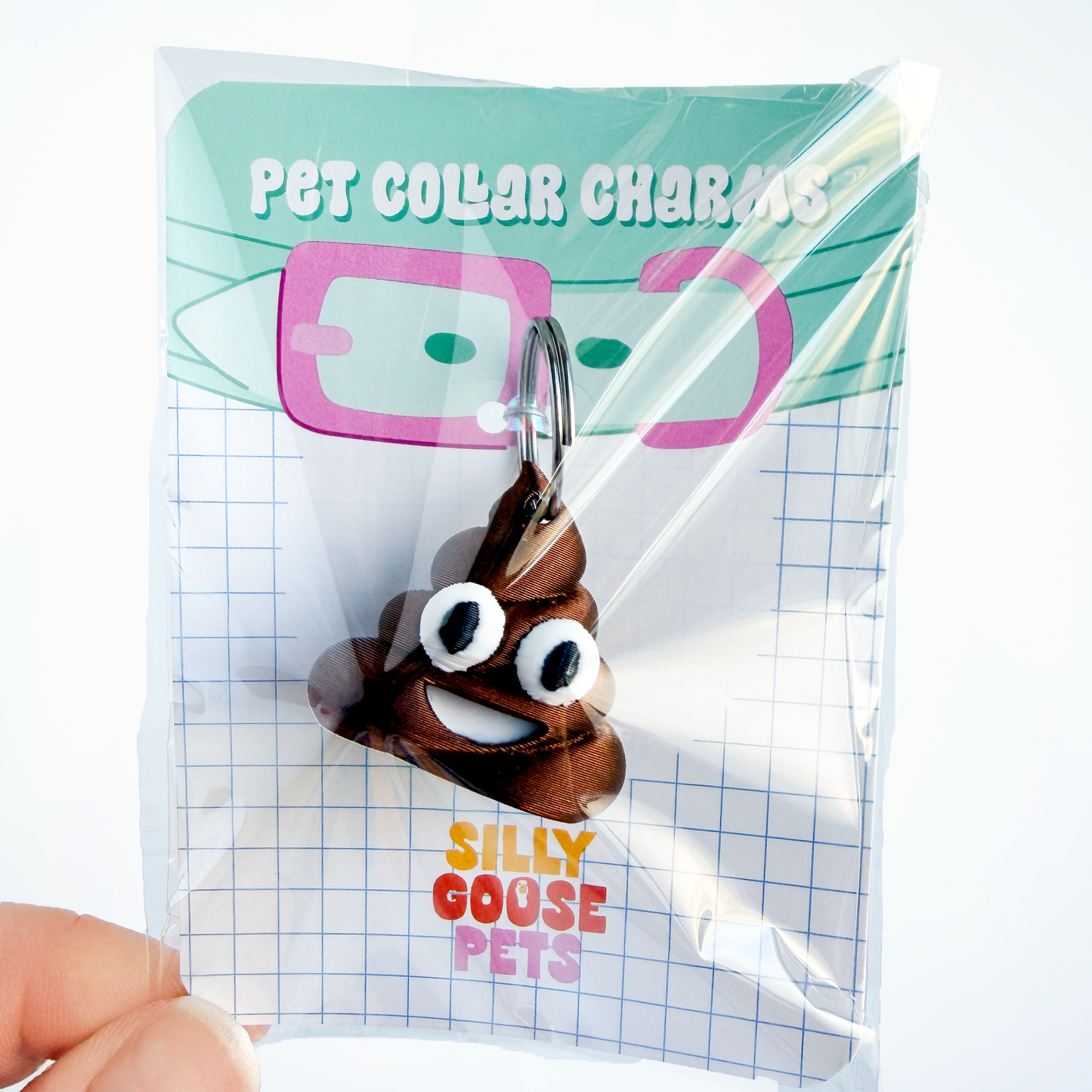 Little Stinker Charm – Poop Emoji Pet Collar Accessory