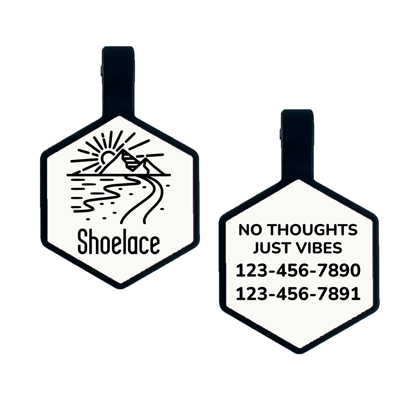 Mountain Road Silicone Engraved Pet ID Tag