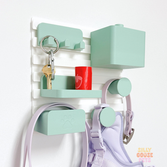 The Outpost – Wall Pet Organizer with Hooks and Storage