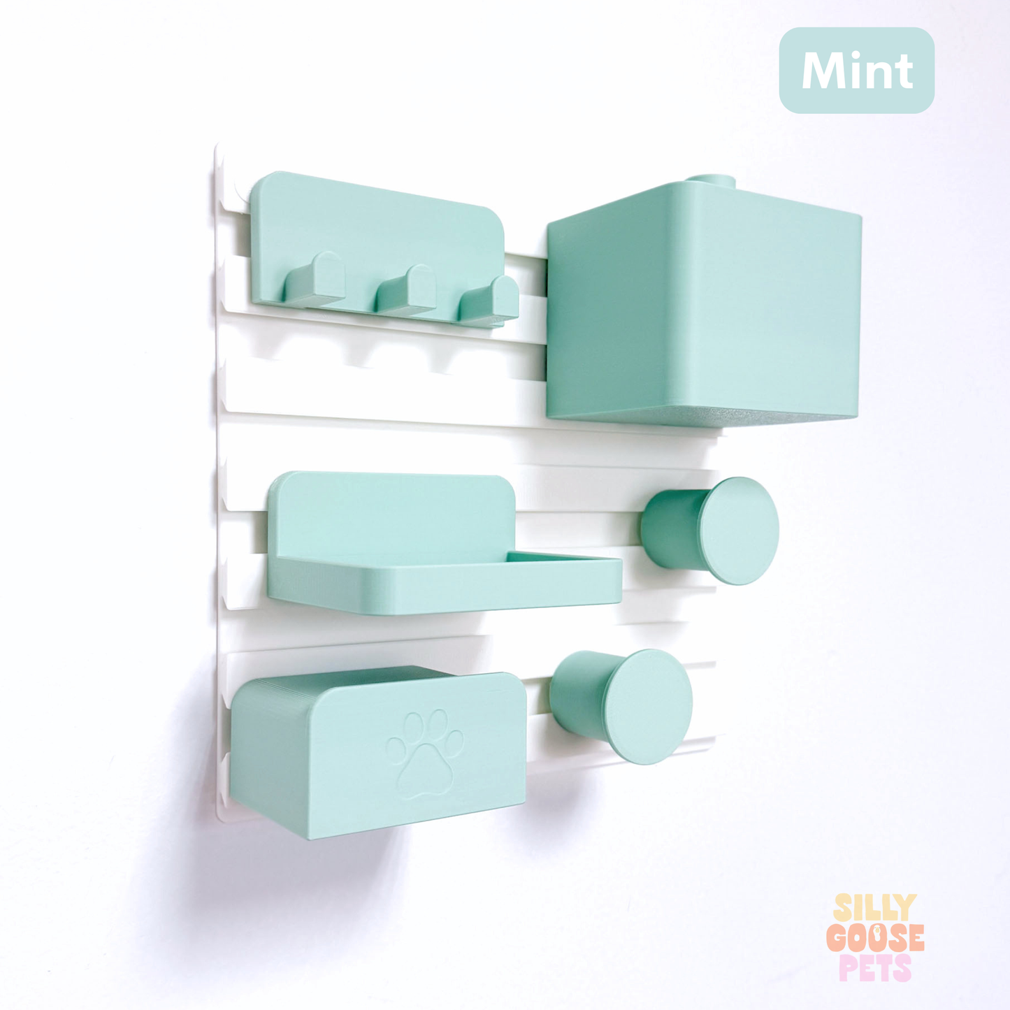 The Outpost – Wall Pet Organizer with Hooks and Storage