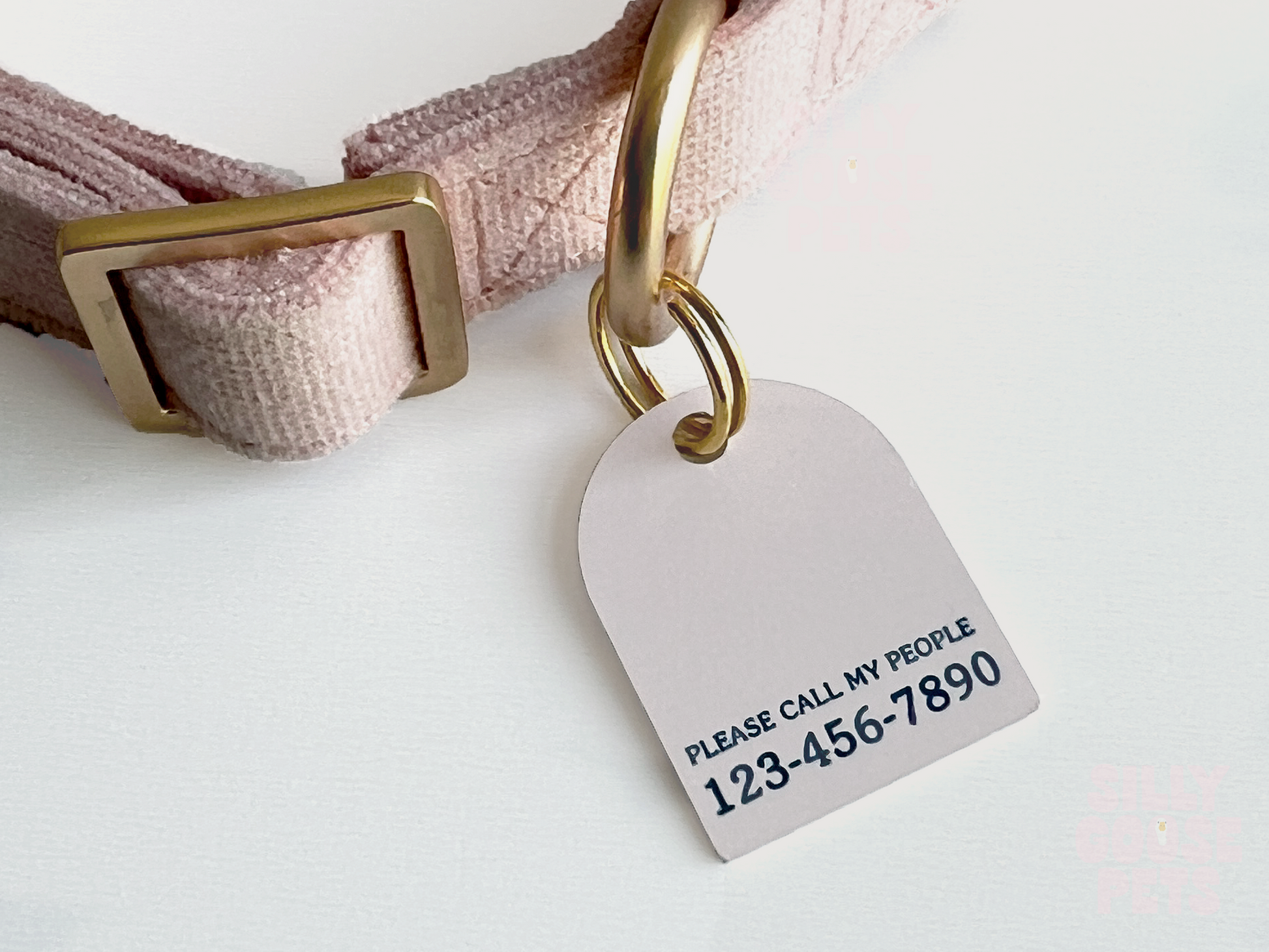 Arch Terrazzo Modern Pet ID Tag