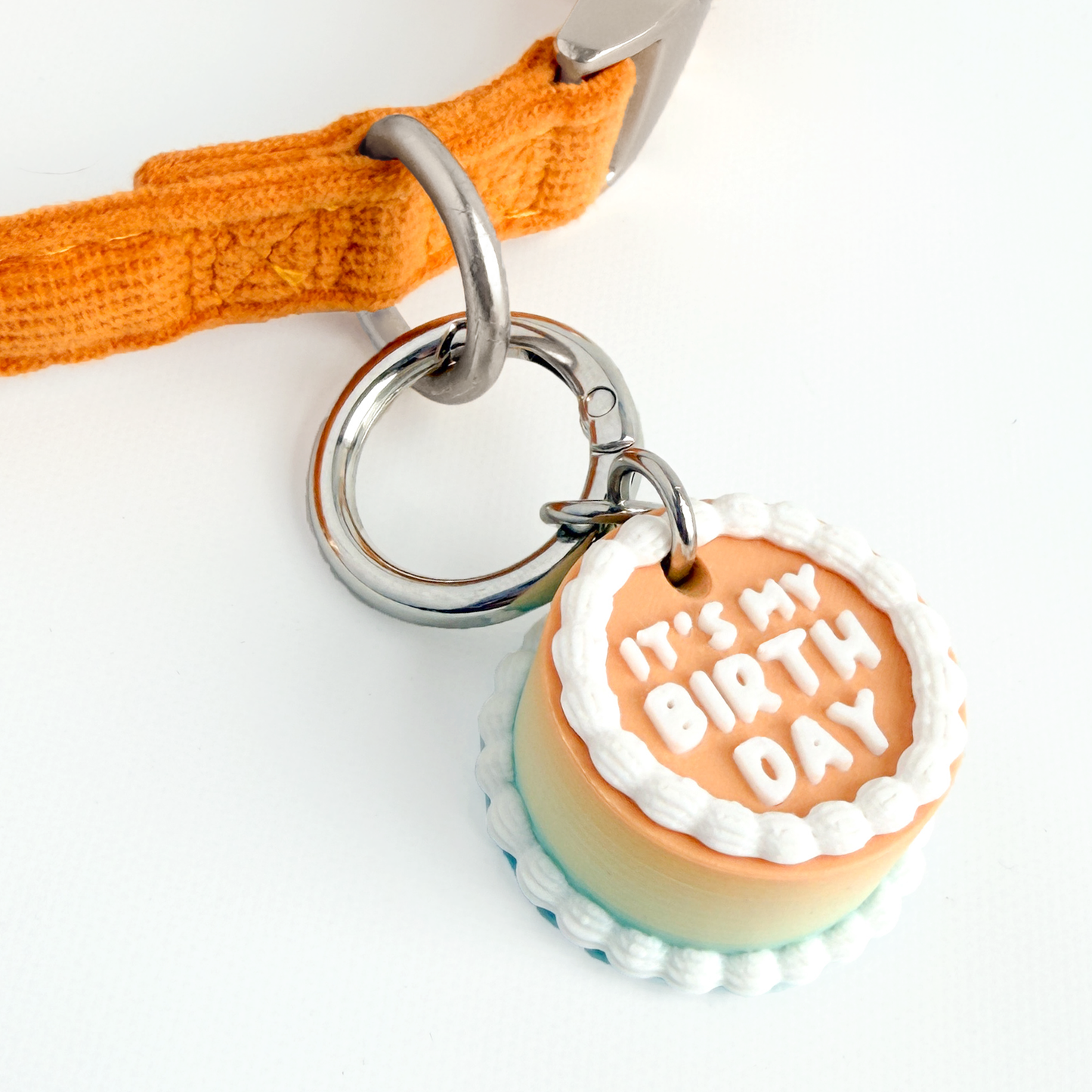 Vintage Birthday Cake Pet Tag – “It’s My Birthday”