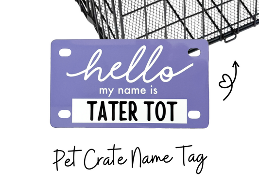 Crate ID Tag Custom Color