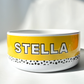 Custom Dalmatian Dotted Pet Bowl Personalized