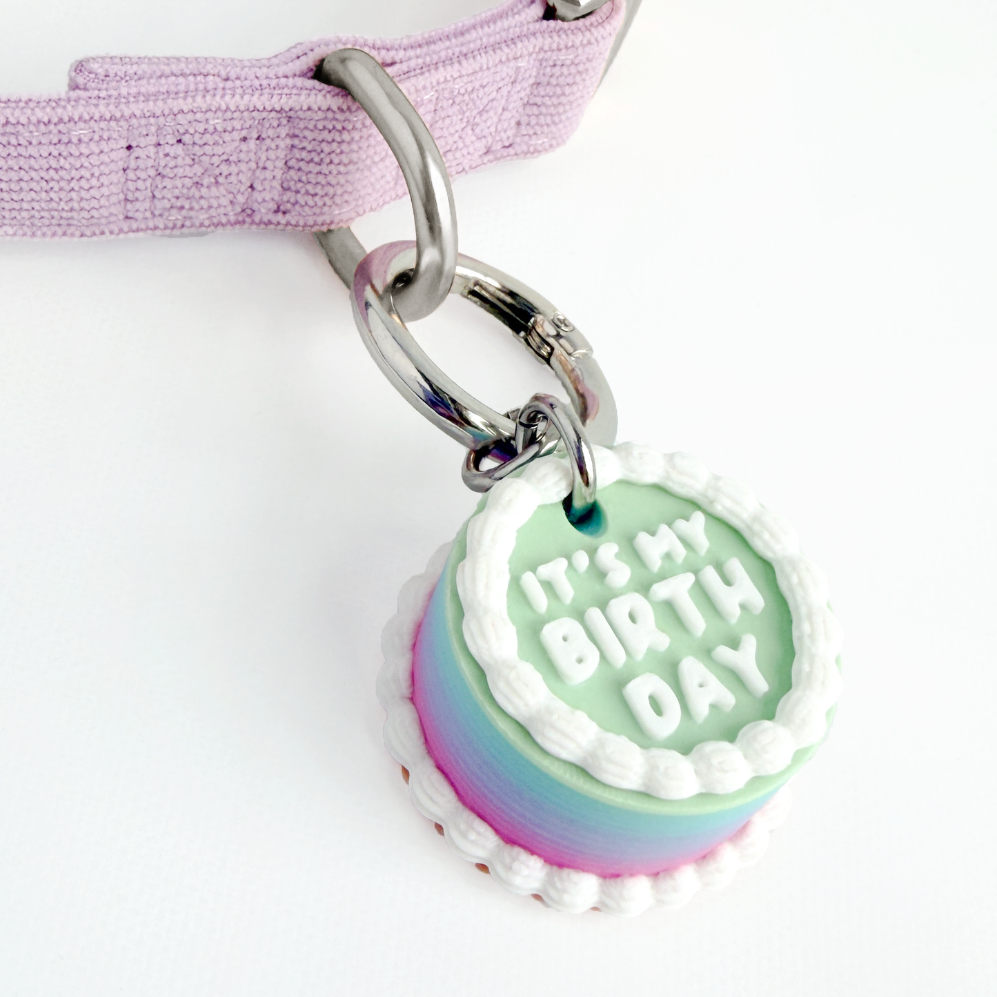 Vintage Birthday Cake Pet Tag – “It’s My Birthday”