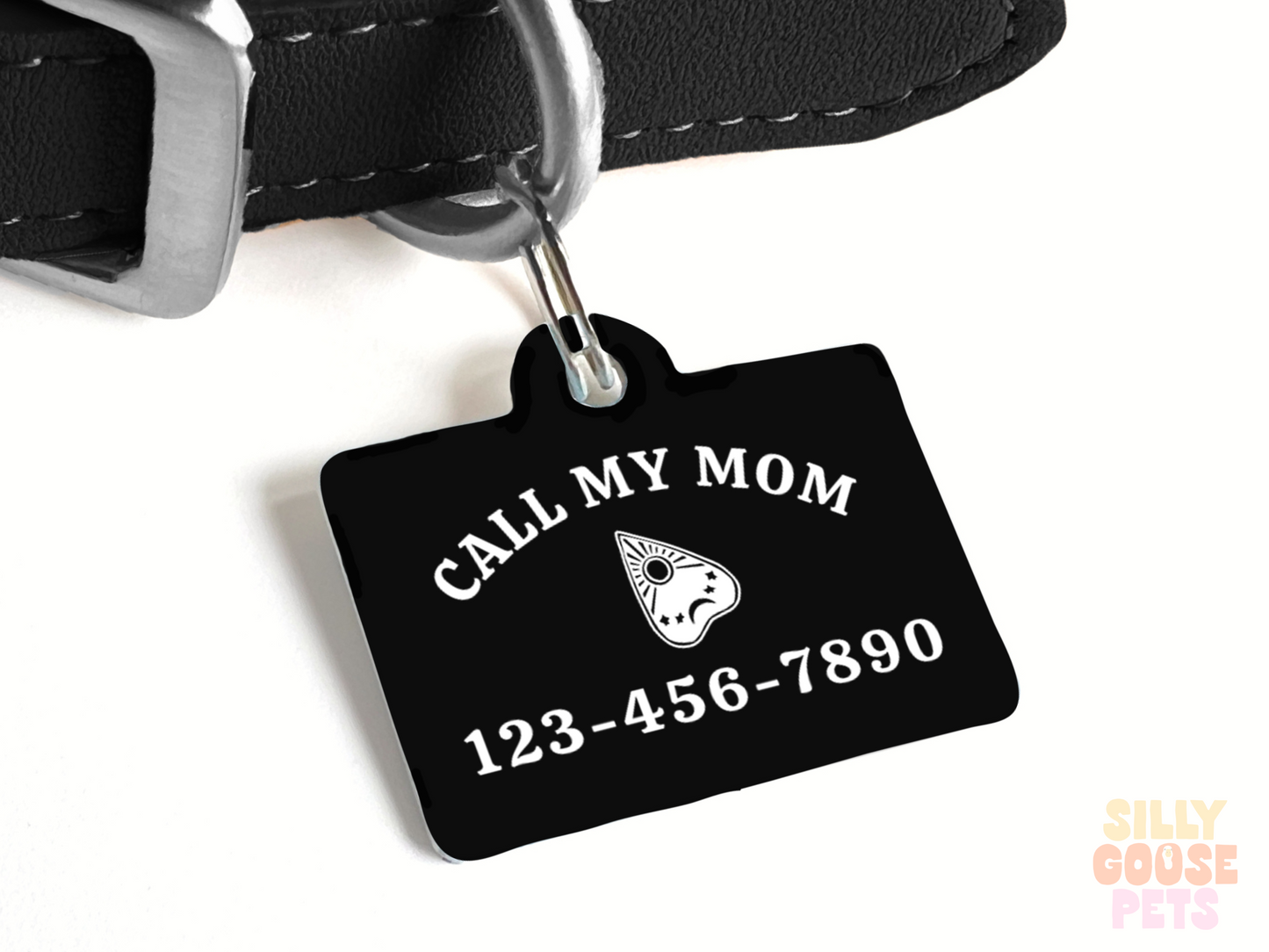 Oracle Board Style Spooky Pet ID Tag