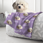 Custom Pet Face & Name Plush Blanket