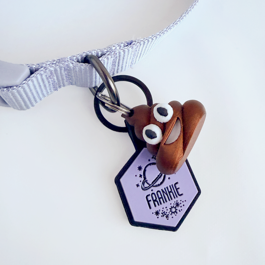 Little Stinker Charm – Poop Emoji Pet Collar Accessory