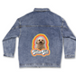 Retro Custom Pet Portrait Denim Jacket