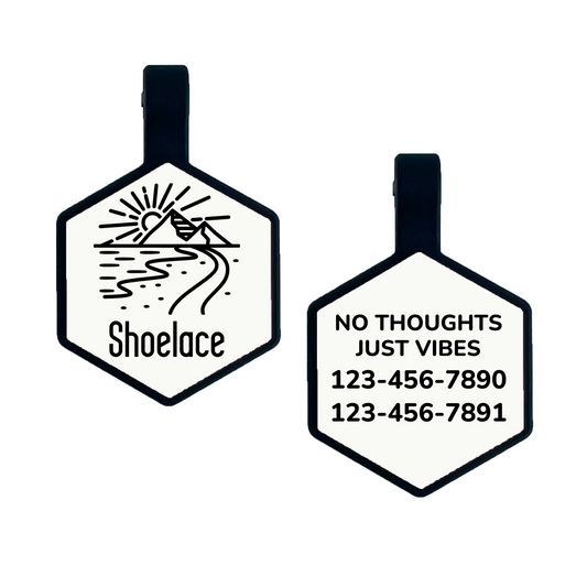 Mountain Road Silicone Engraved Pet ID Tag