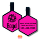 Disco Ball Silicone Engraved Pet ID Tag