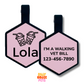 Boba Tea Silicone Engraved Pet ID Tag