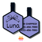 Coquette Silicone Engraved Pet ID Tag