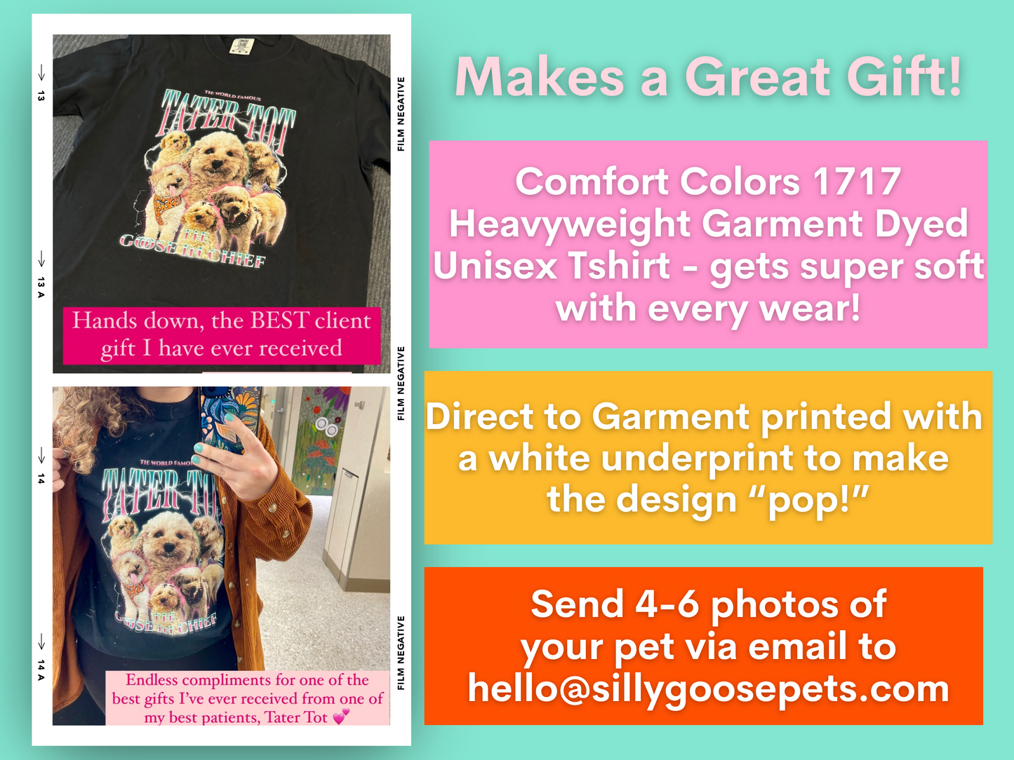 Custom Metal Style Pet Photo Hype Shirt