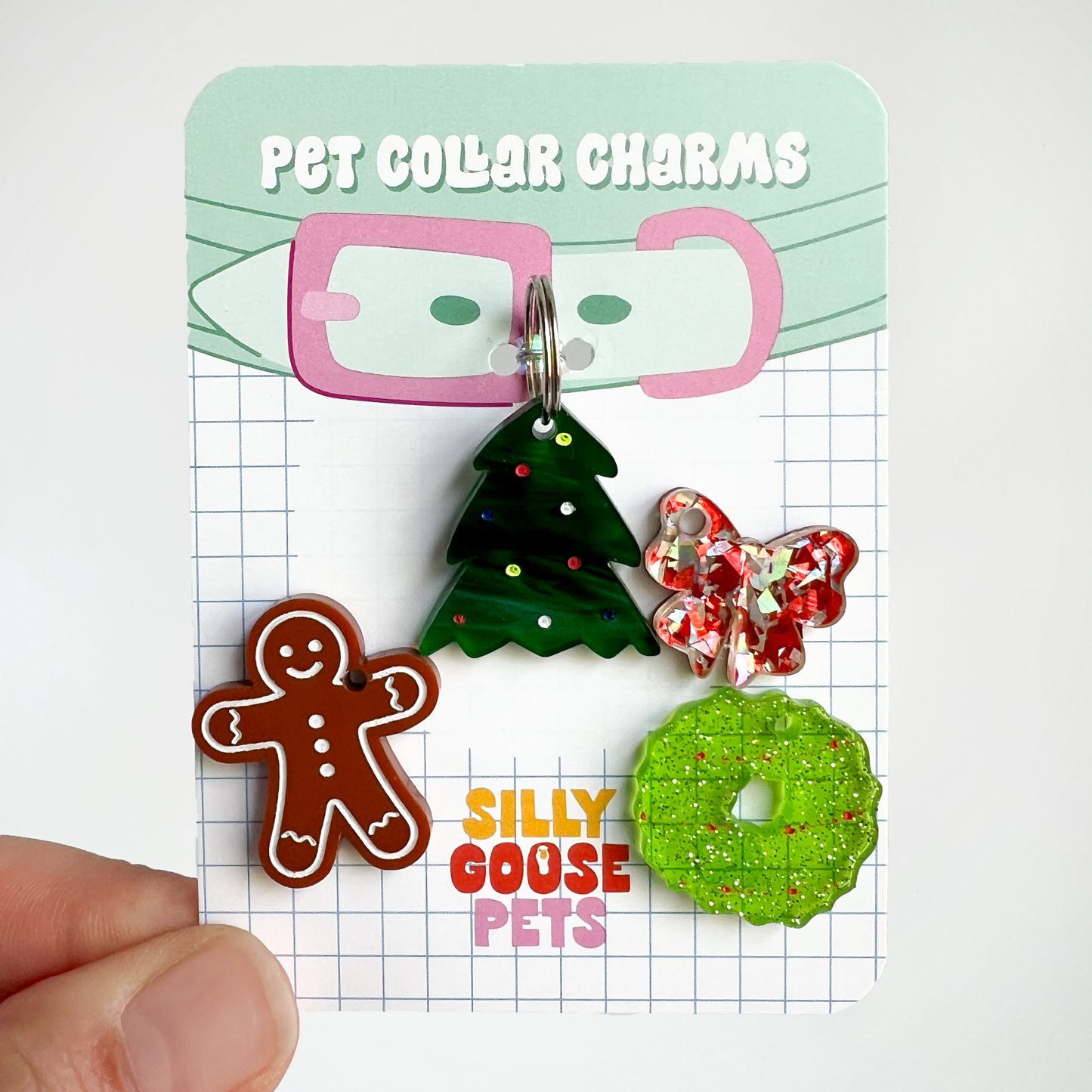 Christmas Pet Collar Charm Set – Holiday Collection